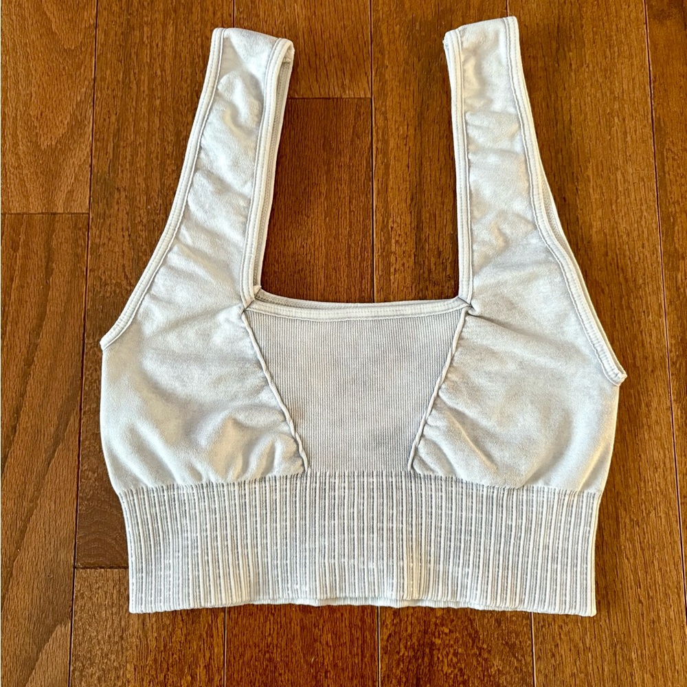 FREE PEOPLE Good Karma Crop Top Square Neck XS/S - Picture 3 of 11